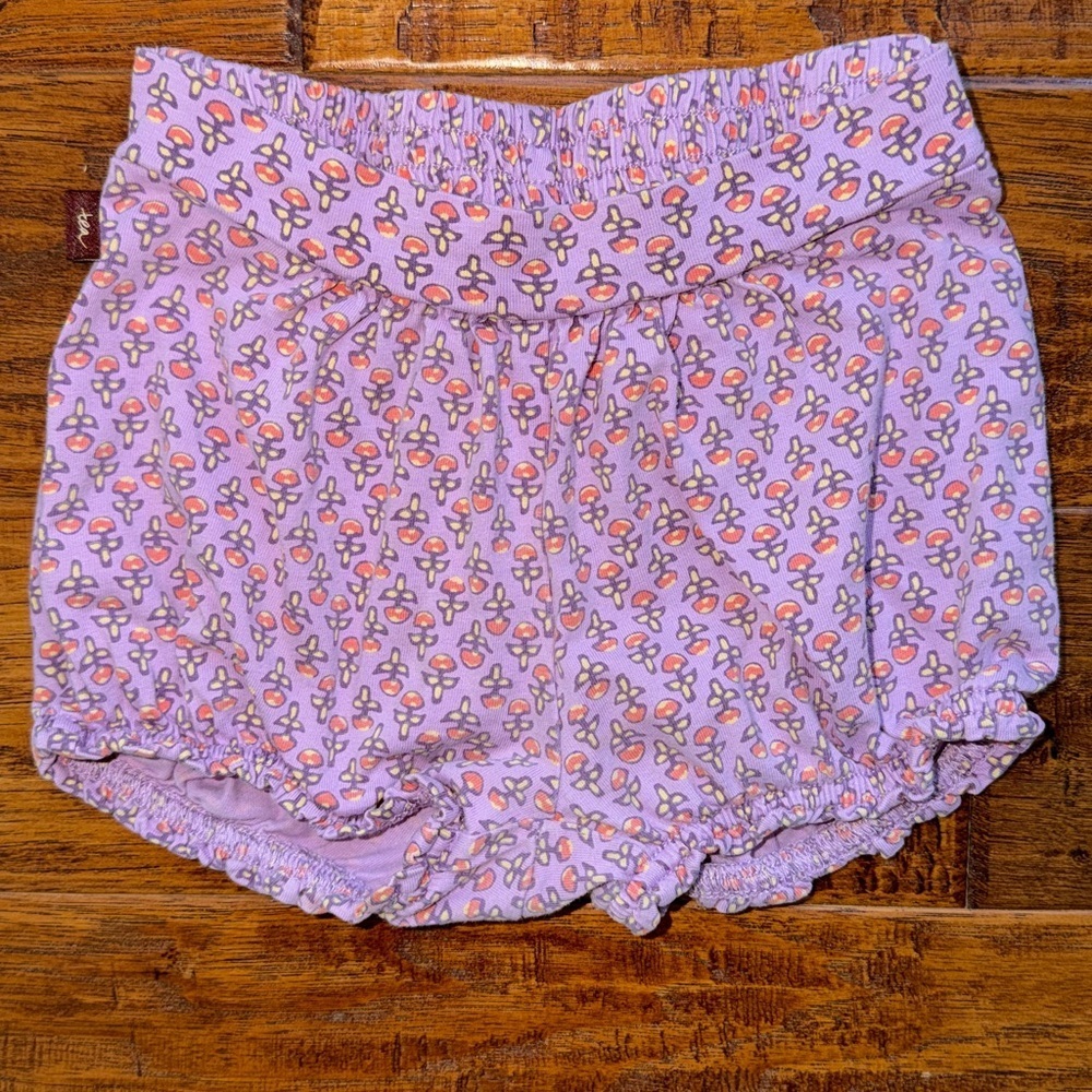 Tea Collection shorts bloomers, 12-18M, purple floral